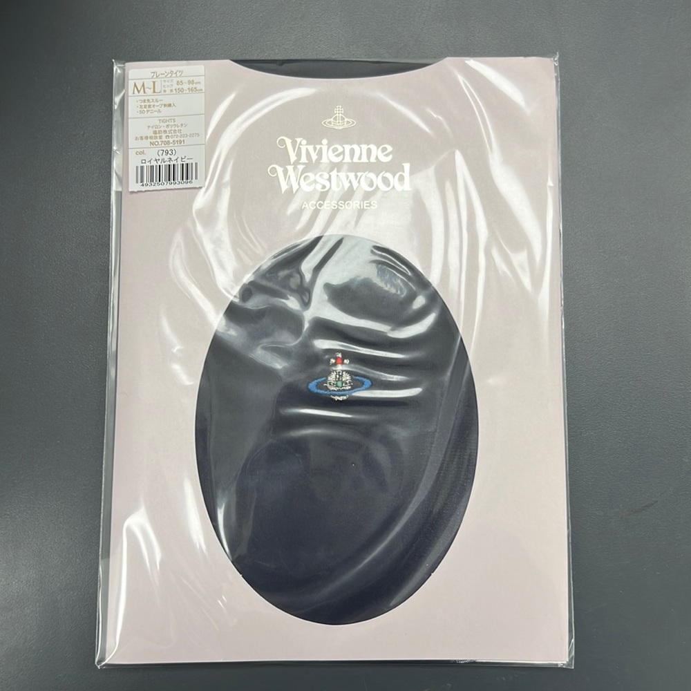 Vivienne Westwood Navy orb stocking